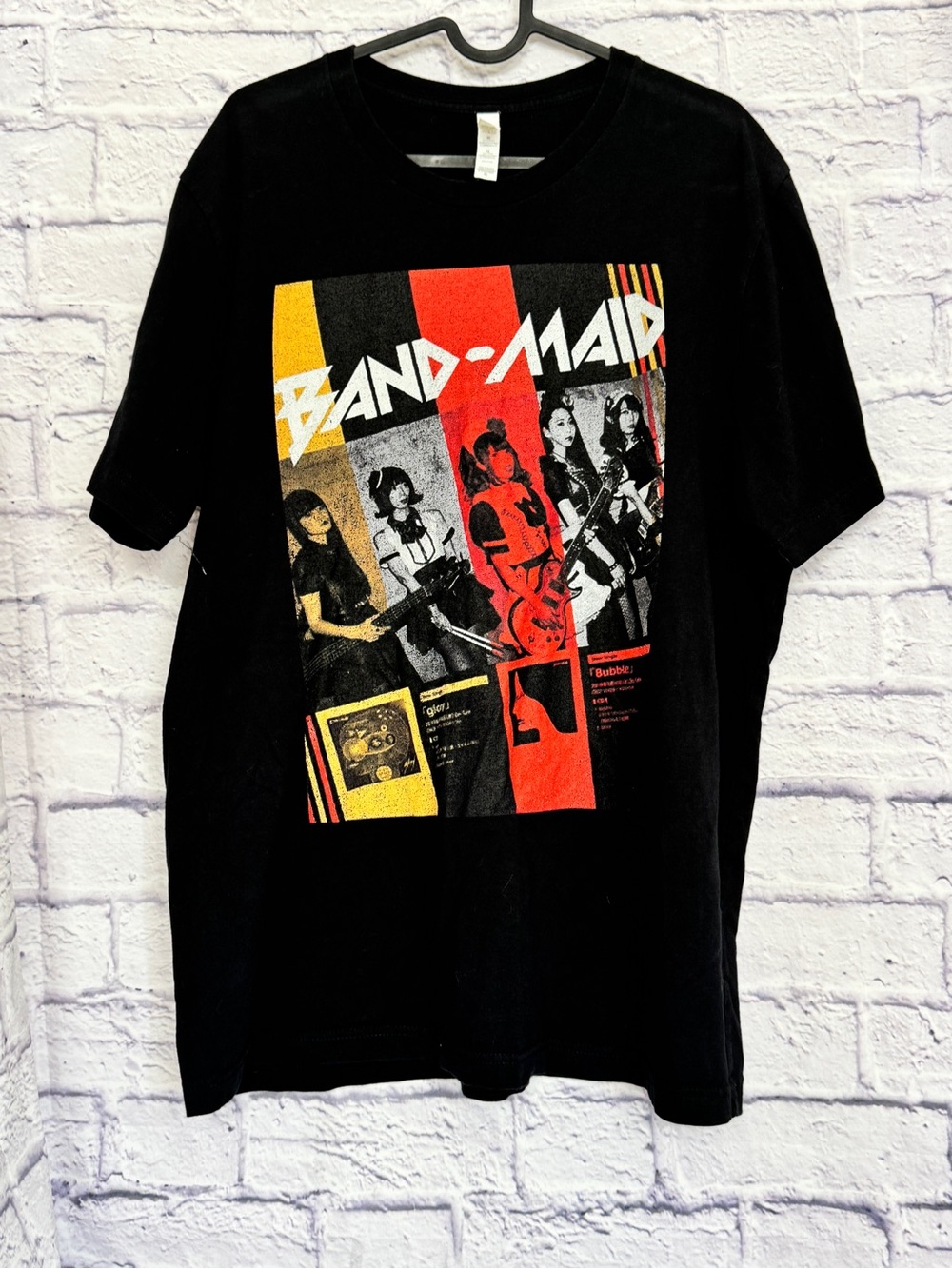 Graphic Tee - Black with Red & Yellow Print XL